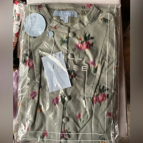 Hill House The Lucienne Dress In Sage Taffeta - Picture 10 of 11